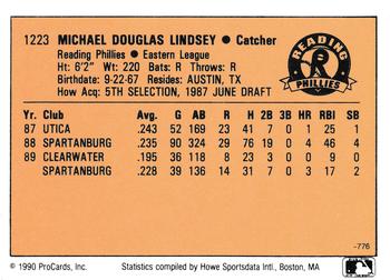 1990 CMC #776 Doug Lindsey Back