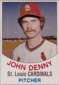 1977 Hostess Twinkies #42 John Denny Front