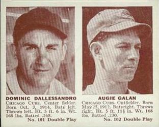 1941 Double Play (R330) #101-102 Dom Dallessandro / Augie Galan Front