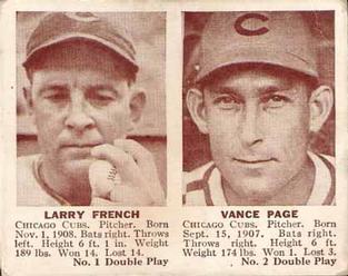 1941 Double Play (R330) #1-2 Larry French / Vance Page Front