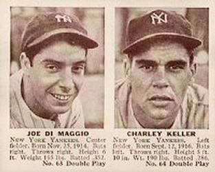 1941 Double Play (R330) #63-64 Joe DiMaggio / Charley Keller Front