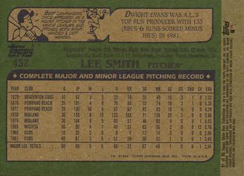2003 Topps Shoebox Collection #91 Lee Smith Back