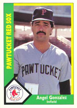 1990 CMC Pawtucket Red Sox #15 Angel Gonzalez Front