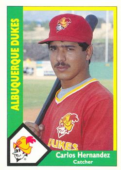 1990 CMC Albuquerque Dukes #16 Carlos Hernandez Front
