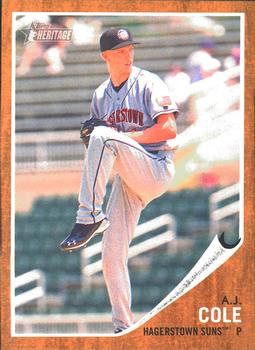 2011 Topps Heritage Minor League #84 A.J. Cole Front