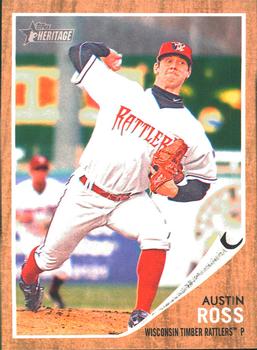 2011 Topps Heritage Minor League #87 Austin Ross Front