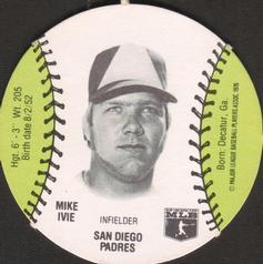 1977 Burger Chef Fun Meal Discs #NNO Mike Ivie Front