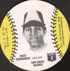 1977 Burger Chef Fun Meal Discs #NNO Enzo Hernandez Front