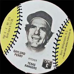1977 Burger Chef Fun Meal Discs #NNO Gaylord Perry Front