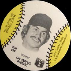 1977 Burger Chef Fun Meal Discs #NNO Ron Cey Front