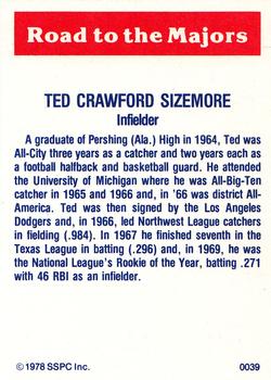 1978 SSPC 270 #39 Ted Sizemore Back