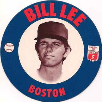1978 Papa Gino's Discs #9 Bill Lee Front