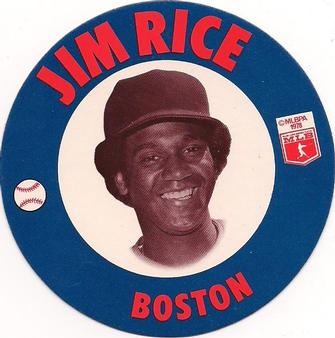 1978 Papa Gino's Discs #14 Jim Rice Front