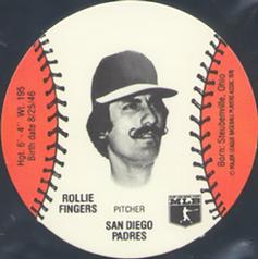 1979 Wiffle Ball Discs #NNO Rollie Fingers Front