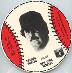 1979 Wiffle Ball Discs #NNO Catfish Hunter Front