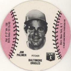 1979 Wiffle Ball Discs #NNO Jim Palmer Front