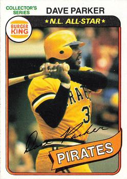 1980 Topps Burger King Pitch, Hit & Run #19 Dave Parker Front