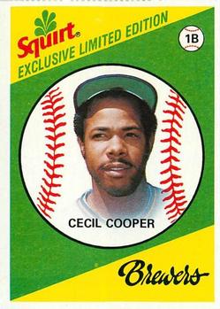 1981 Topps Squirt #30 Cecil Cooper Front