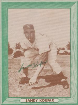 1958 Bell Brand Los Angeles Dodgers #NNO Sandy Koufax Front