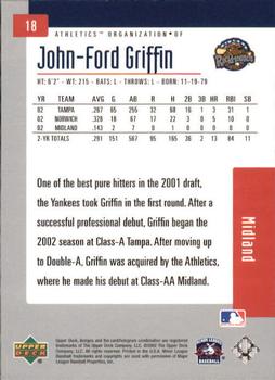 2002 Upper Deck Minor League #18 John-Ford Griffin Back