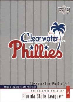 2002 Upper Deck Minor League #346 Clearwater Phillies Front