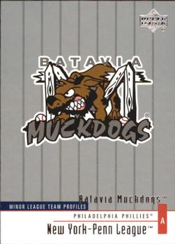 2002 Upper Deck Minor League #348 Batavia Muckdogs Front