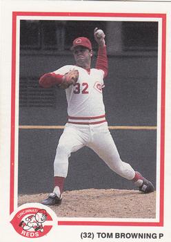 1986 Texas Gold Cincinnati Reds #NNO Tom Browning Front