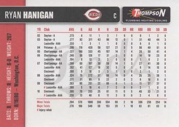 2011 Thompson Plumbing Cincinnati Reds #NNO Ryan Hanigan Back