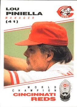 1991 Kahn's Cincinnati Reds #NNO Lou Piniella Front