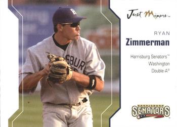 2006 Just Autographs #70 Ryan Zimmerman Front
