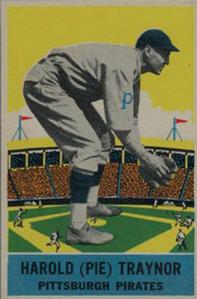 1933 DeLong Gum (R333) #12 Pie Traynor Front