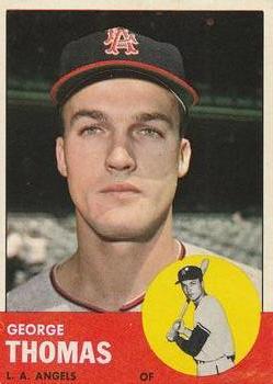 1963 Topps #98 George Thomas Front