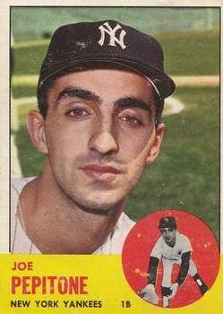 1963 Topps #183 Joe Pepitone Front