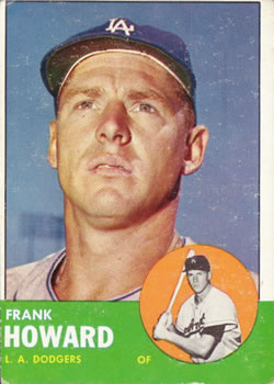 1963 Topps #123 Frank Howard Front