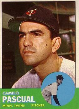 1963 Topps #220 Camilo Pascual Front