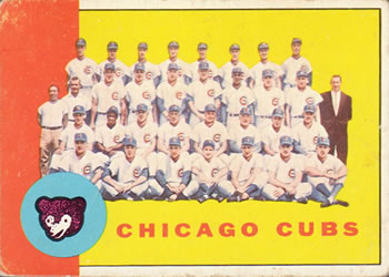 1963 Topps #222 Chicago Cubs Front