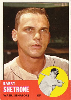 1963 Topps #276 Barry Shetrone Front