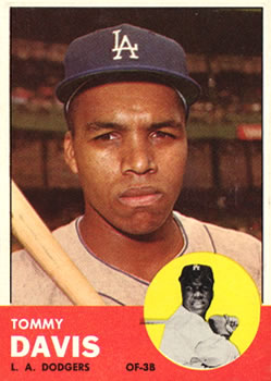 1963 Topps #310 Tommy Davis Front