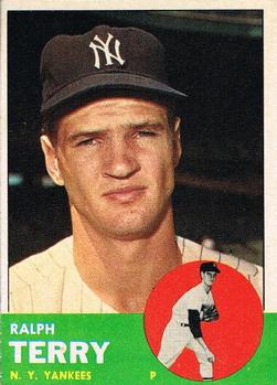 1963 Topps #315 Ralph Terry Front