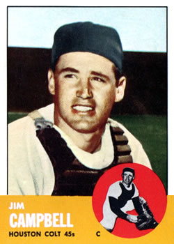 1963 Topps #373 Jim Campbell Front