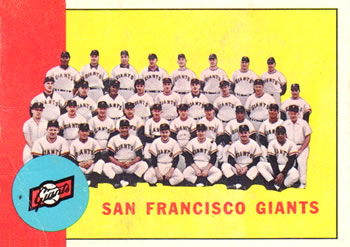 1963 Topps #417 San Francisco Giants Front