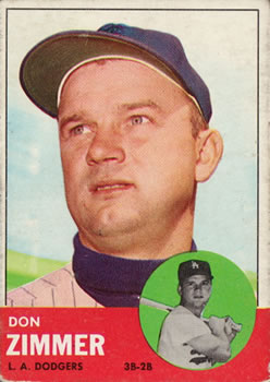 1963 Topps #439 Don Zimmer Front