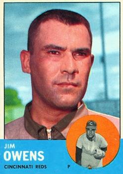 1963 Topps #483 Jim Owens Front