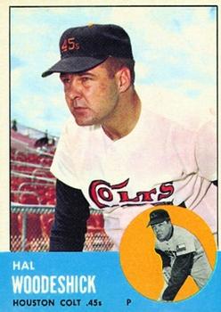 1963 Topps #517 Hal Woodeshick Front