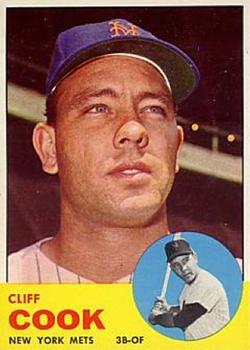 1963 Topps #566 Cliff Cook Front