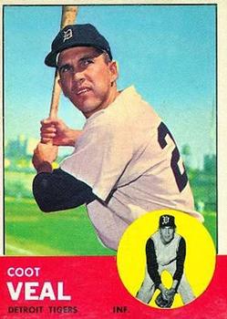 1963 Topps #573 Coot Veal Front