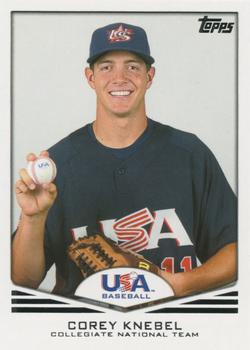 2011 Topps USA Baseball #USA-10 Corey Knebel Front