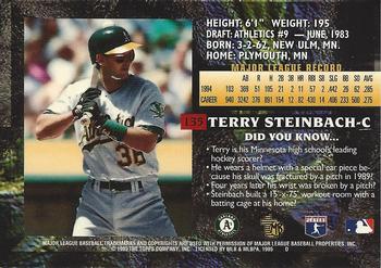 1995 Topps Embossed #135 Terry Steinbach Back