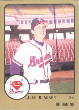 1988 ProCards #18 Jeff Blauser Front