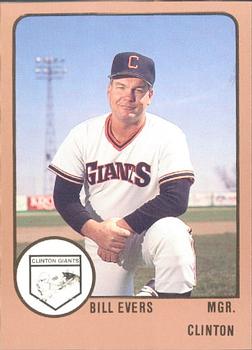 1988 ProCards #712 Bill Evers Front